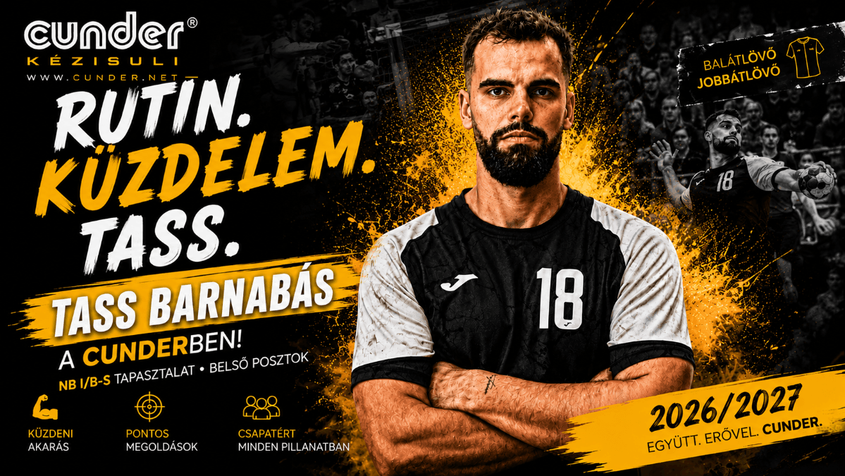 Rutinnal és küzdeni akarással érkezik – Tass Barnabás a Cunderben! 💪🔥